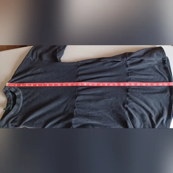 3 For $15 /Wild Fable Dark Gray, Black Long Sleeve Sweatshirt Dress with Pockets - Picture 6 of 9